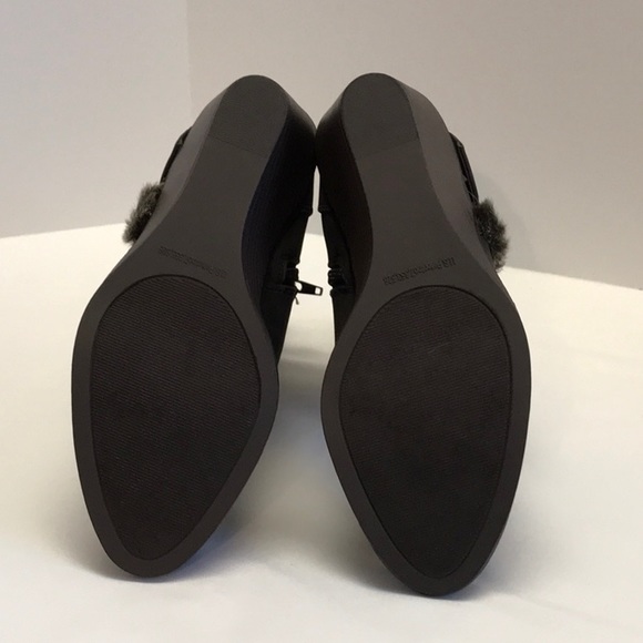 Rampage Buckle & Fur Trim Wedge Boot - Picture 8 of 8